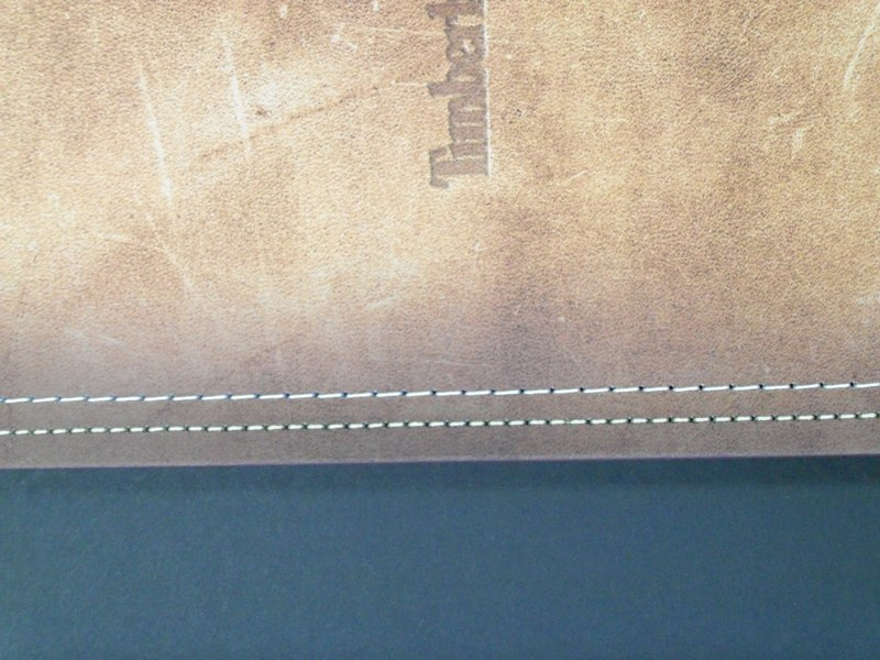 Book binding stitch close up