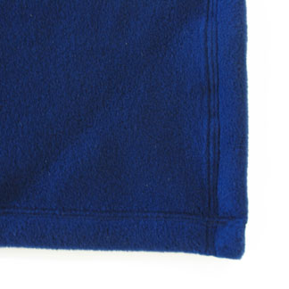 Our fleece blankets are stitched for added strength.