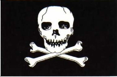 The Jolly Roger flag is just one of the many nautical flags we carry.