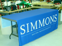 table drapes custom by Accent Banner