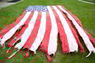 Damaged flag repair