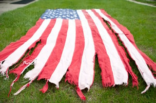 Damaged flag repair