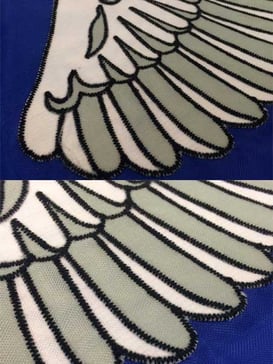 sewn flags